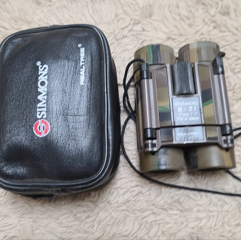 Simons Realtree Binoculars Camouflage, 8 X 21, F 7.1, 372 Feet At 1000 Yards